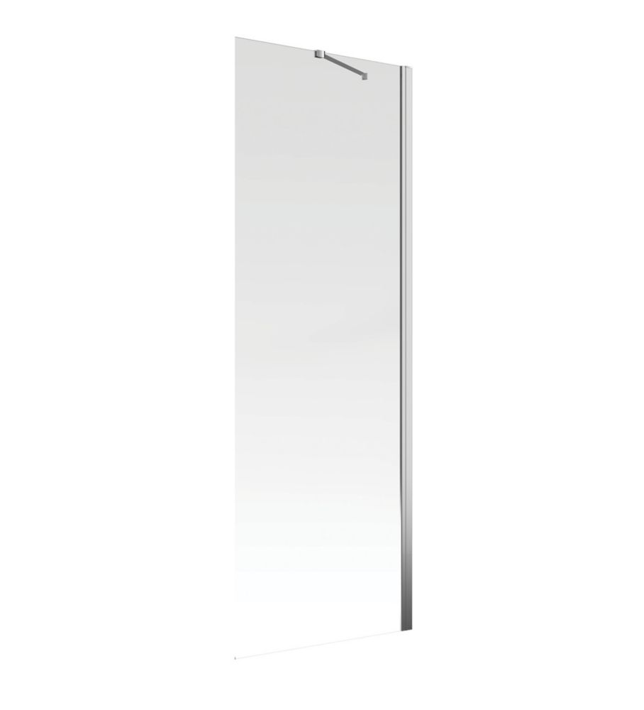 Aqualux Aquarius 6 Frameless Side Panel for Hinged Door Chrome 800mm