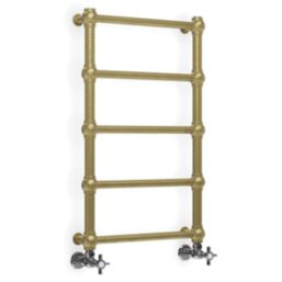 Terma Retro Designer Towel Rail 800mm x 504mm Brass 501BTU