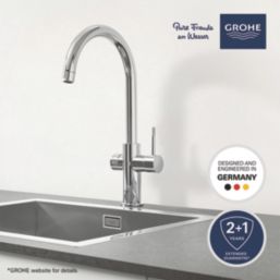 Grohe Red DUO C-Spout Instant Boiler Tap Chrome
