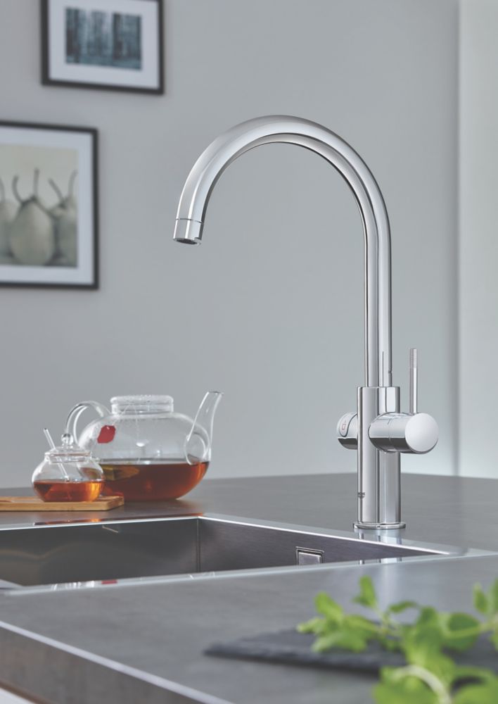 Grohe Red DUO C-Spout Boiler Tap Chrome -