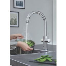 Grohe Red DUO C-Spout Instant Boiler Tap Chrome
