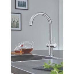 Grohe Red DUO C-Spout Instant Boiler Tap Chrome