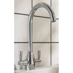 Streame by Abode Zermat Swan Dual-Lever Mono Mixer Chrome