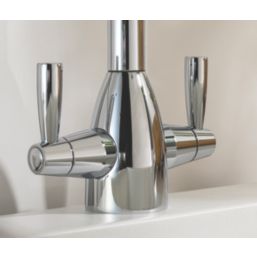 Streame by Abode Zermat Swan Dual-Lever Mono Mixer Chrome