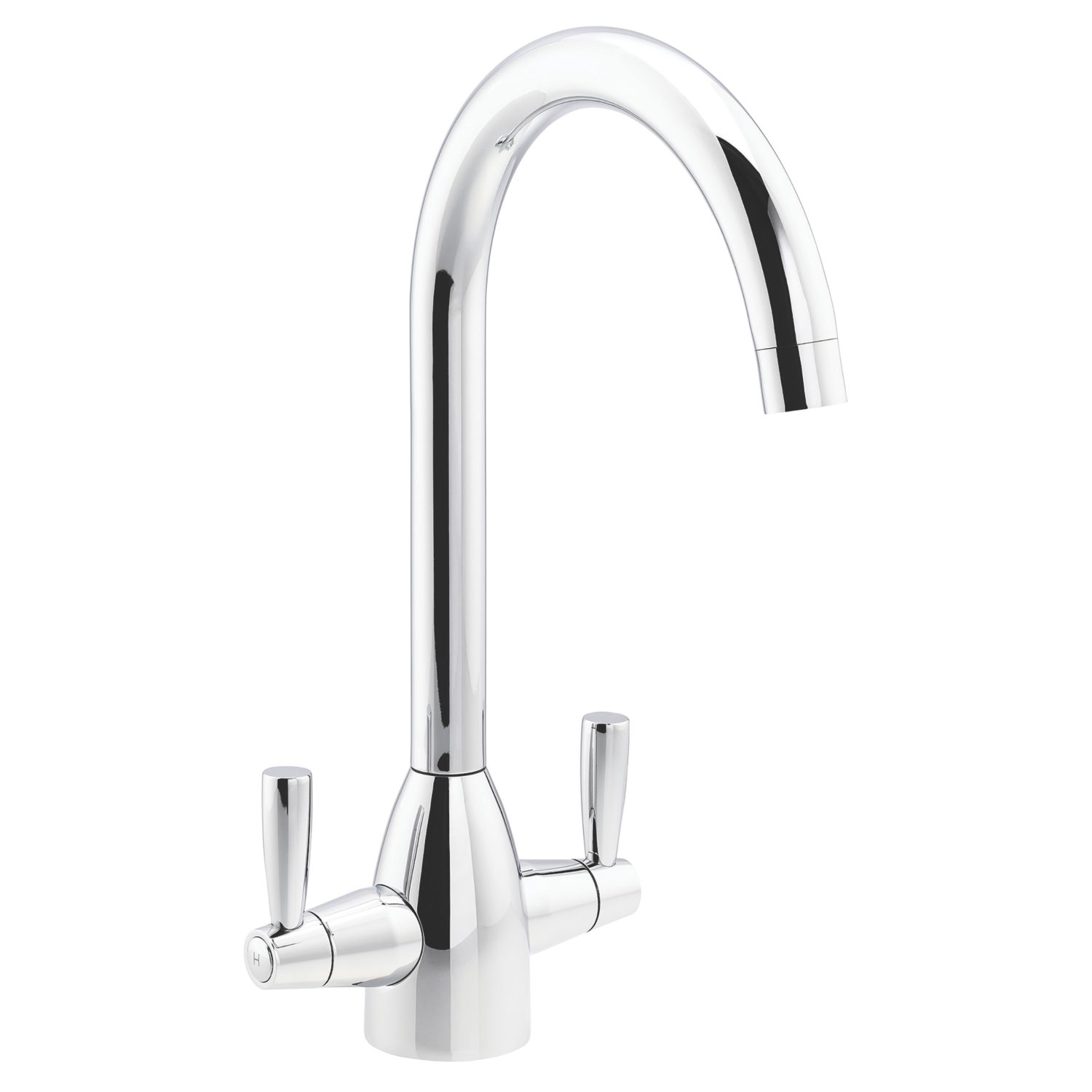 Streame by Abode Zermat Swan Dual-Lever Mono Mixer Chrome (982JM)