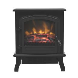Be Modern Colman Black Electric Freestanding Stove 445mm x 528mm