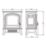 Be Modern Colman Black Electric Freestanding Stove 445mm x 528mm