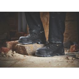 Site Natron Safety Boots Black Size 8 - Screwfix