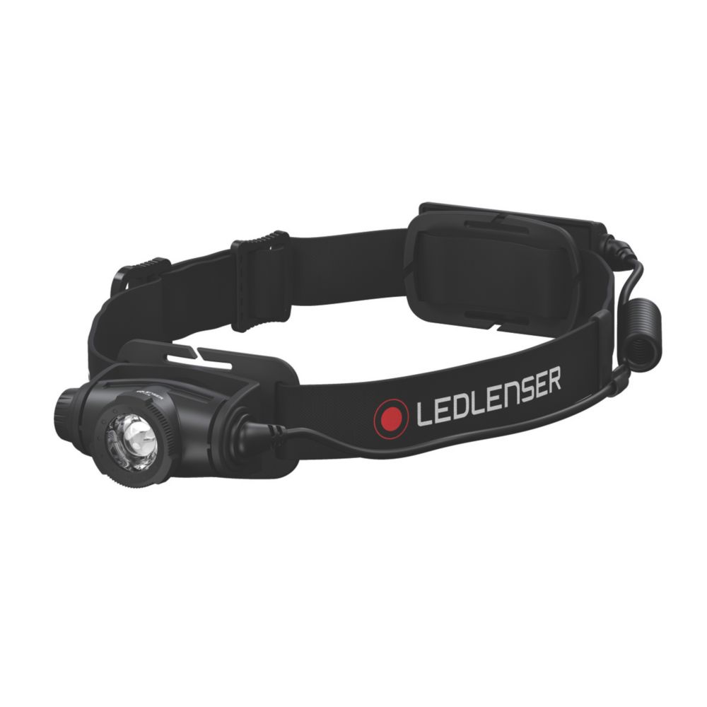 LEDlenser H5R Core Rechargeable LED Head Torch Black 500lm Screwfix
