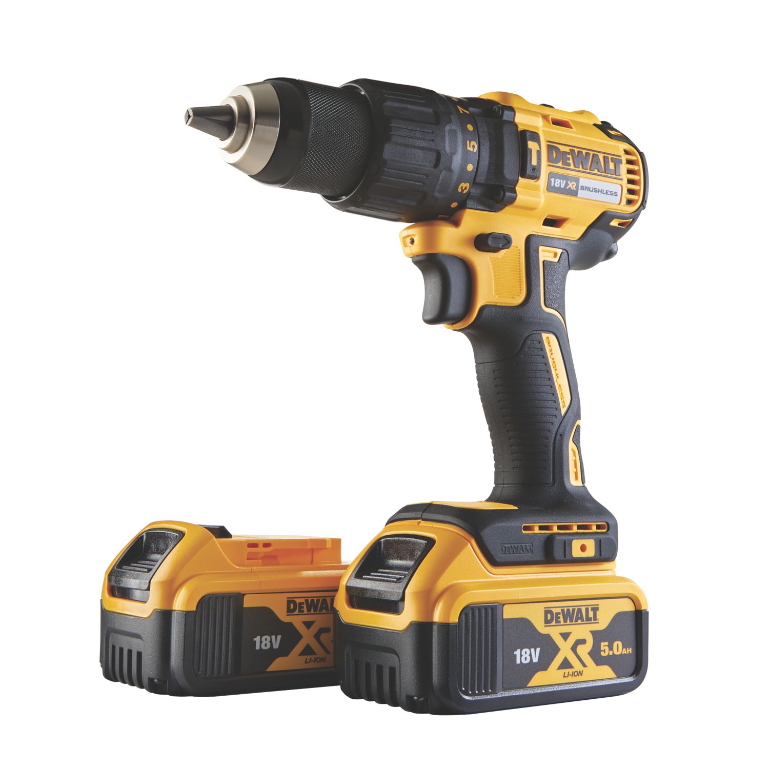 DeWalt DCD778P2T-SFGB 18V 2 x 5.0Ah Li-Ion XR Brushless Cordless Combi Drill (982PX)