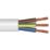 Time 3093Y White 3-Core 1mm² Heat Resistant Cable 50m Drum