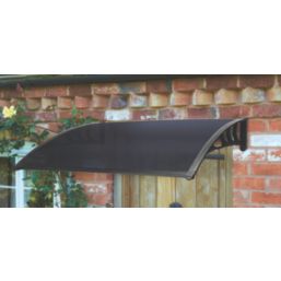 Greenhurst Easy Fit Door Canopy Black 1.2m x 0.8m x 0.23m