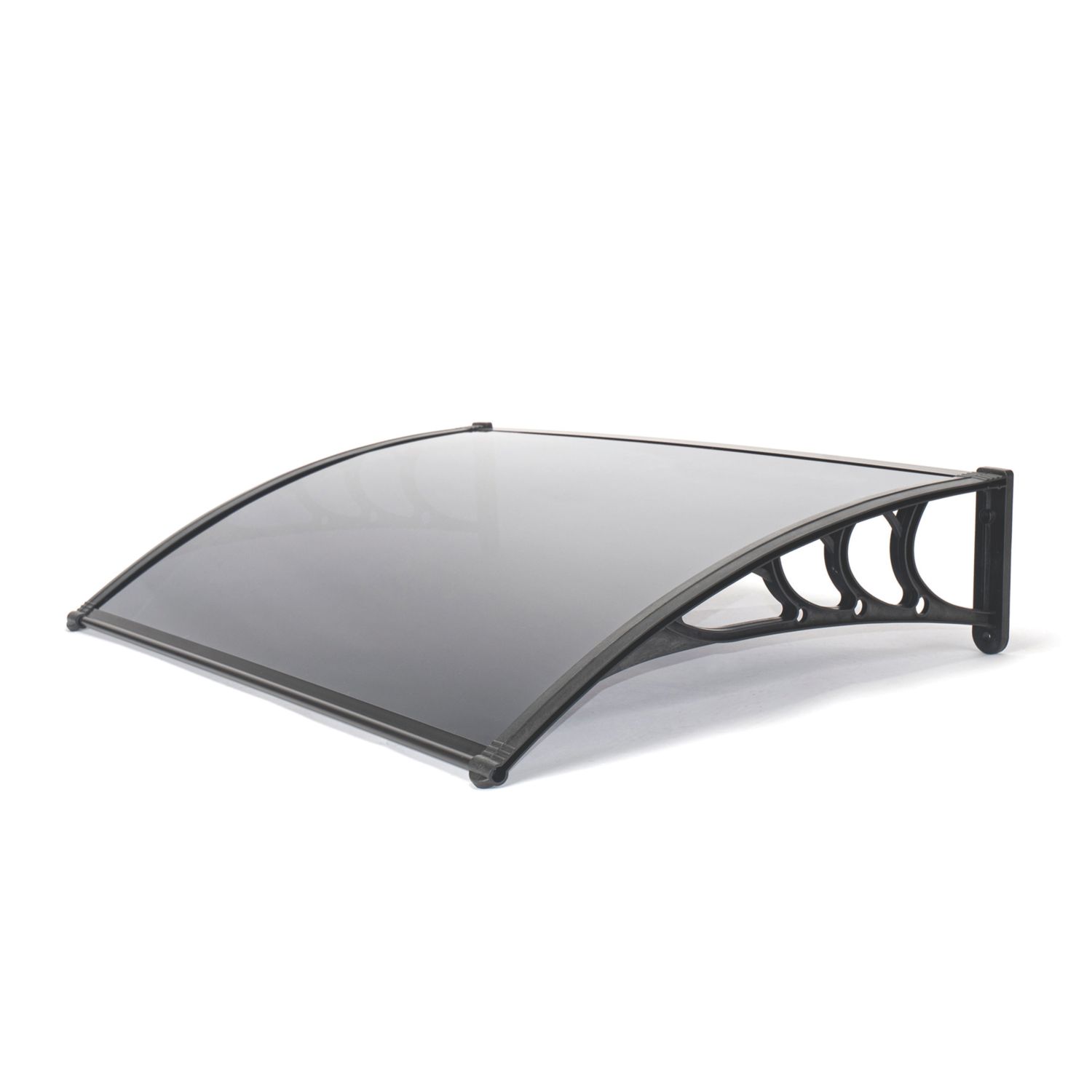 Greenhurst Easy Fit Door Canopy Black 1.2m x 0.8m x 0.23m (9830V)