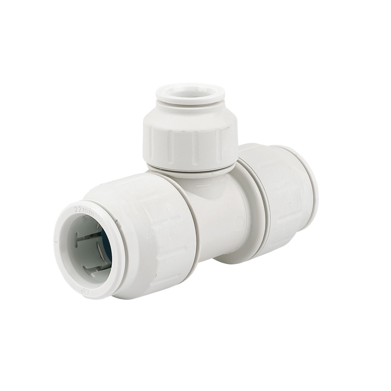 JG Speedfit Plastic Push-Fit Reducing Tees 22mm x 22mm x 15mm 5 Pack (98322)