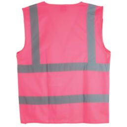 Pro RTX High Visibilty  Waistcoat Pink 3X Large 56" Chest