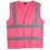 Pro RTX High Visibilty  Waistcoat Pink 3X Large 56" Chest