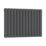 Reina Elips Double 600mm x 780mm 3113BTU Anthracite Horizontal Designer Radiator