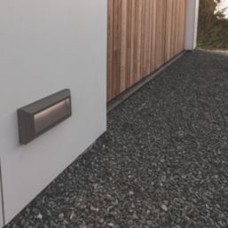 Lutec Helena Outdoor LED Brick Light Wall-Mounted Dark Grey 14W 450lm