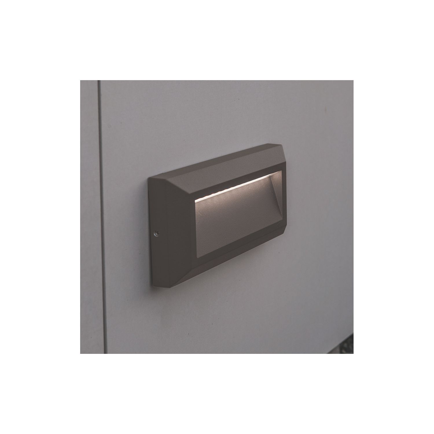 Lutec Helena Outdoor LED Brick Light Wall-Mounted Dark Grey 14W 450lm (983EF)