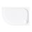 Essentials Rome Offset Quadrant Shower Tray Left-Handed Gloss 1200mm x 800mm x 45mm