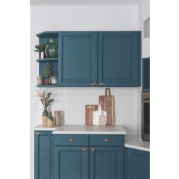 V33 2Ltr Petrol Blue Satin Kitchen Cupboard Paint