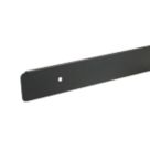 Unika Worktop Edging End Cap Matt Black 630mm x 30mm