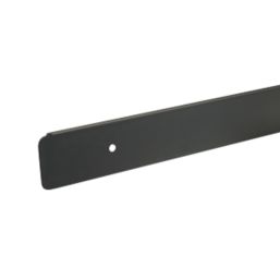 Unika Worktop Edging End Cap Matt Black 630mm x 30mm