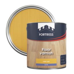 Fortress 2.5Ltr Light Oak Satin Water-Based Floor Varnish