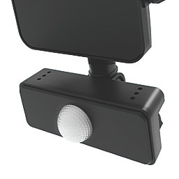 4lite  Outdoor LED Floodlight With PIR Sensor Black 20W 2100lm