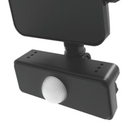 4lite  Outdoor LED Floodlight With PIR Sensor Black 20W 2100lm