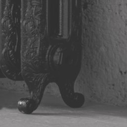 Arroll 597mm x 814mm 3108BTU Black Cast Iron 2 Column Radiator