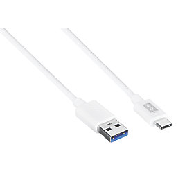 Masterplug USB-A to USB-C Charging Cable 1m