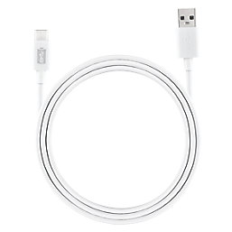 Masterplug USB-A to USB-C Charging Cable 1m - Screwfix
