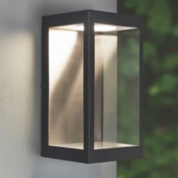 LAP Angel Outdoor LED Rectangular Frame Lantern Black 11W 400lm