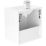 Newland  Double Door Wall-Mounted Vanity Unit with Basin Gloss White 500mm x 370mm x 540mm