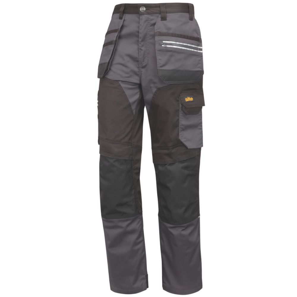 Site Kirksey Stretch Holster Trousers Grey/Black 36