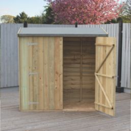 Shire  6' x 2' 6" (Nominal) Pent Overlap Timber Garden Store