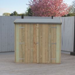 Shire  6' x 2' 6" (Nominal) Pent Overlap Timber Garden Store