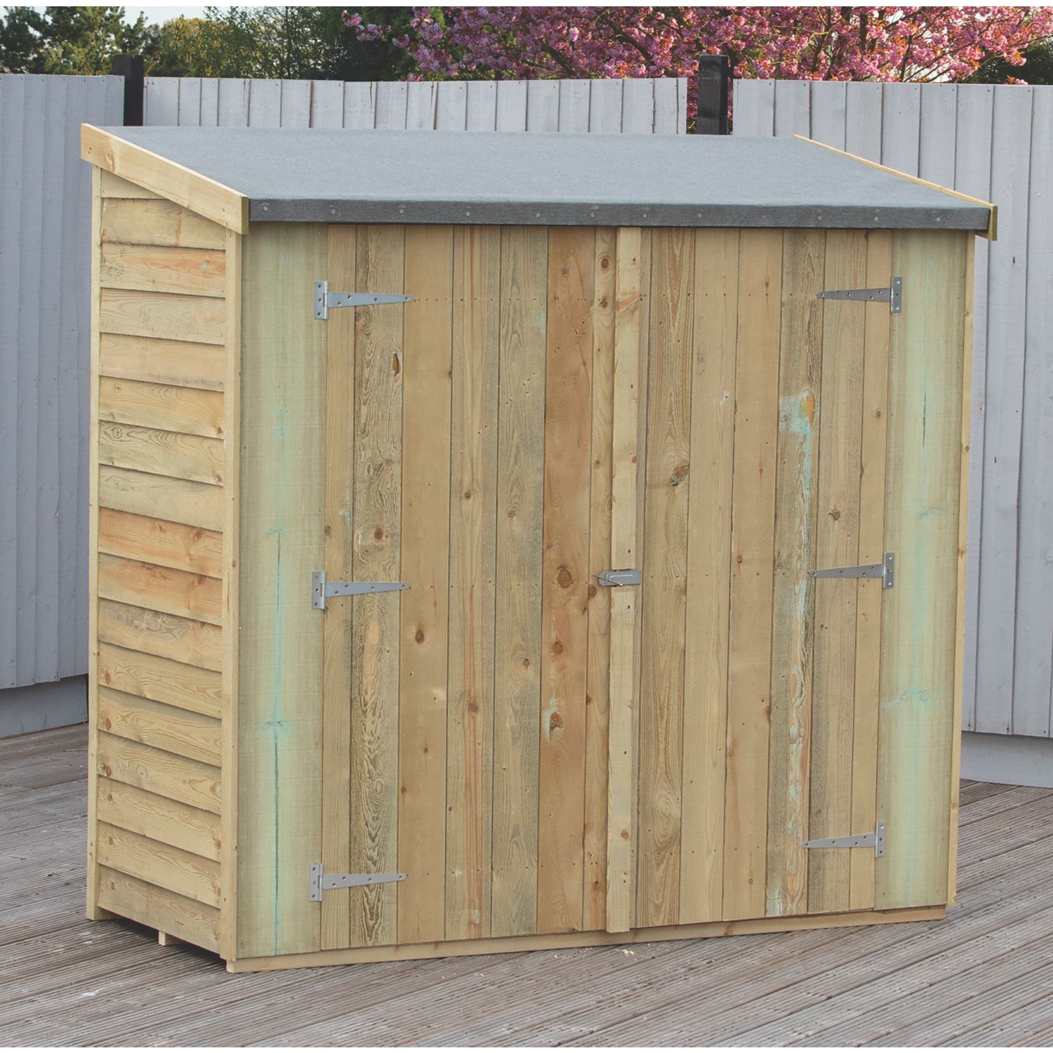 Shire 6' x 2' 6" (Nominal) Pent Overlap Timber Garden Store (983TJ)