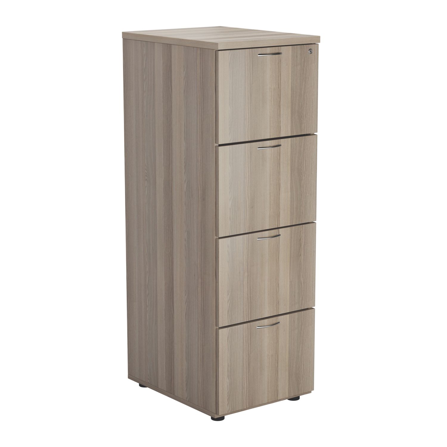 TC Group Essentials 4-Drawer Filing Cabinet Grey Oak 464mm x 1390mm (983TT)