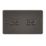 Knightsbridge  10AX 4-Gang 2-Way Light Switch  Gunmetal