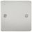 Knightsbridge  1-Gang Blanking Plate Brushed Chrome