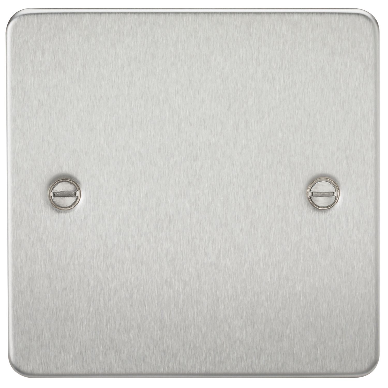 Knightsbridge 1-Gang Blanking Plate Brushed Chrome (983TY)