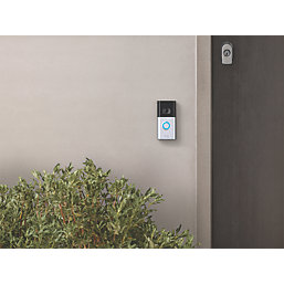 Ring Video Doorbell 4 Wired or Wireless Smart Video Doorbell Satin Nickel