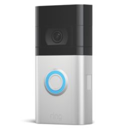 Ring Video Doorbell 4 Wired or Wireless Smart Video Doorbell Satin Nickel