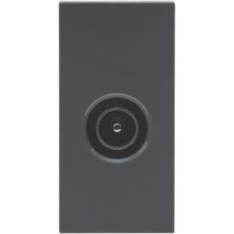 British General  Modular Coaxial TV Socket Grey