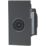 British General  Modular Coaxial TV Socket Grey