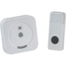 Knightsbridge DC010 Battery-Powered Wireless Door Chime Kit White