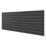 Ximax Oceanus 595mm x 1500mm 3246BTU Black Horizontal Designer Radiator