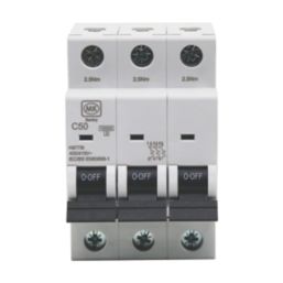 MK Sentry  50A 3-Pole C Curve 3-Phase MCB
